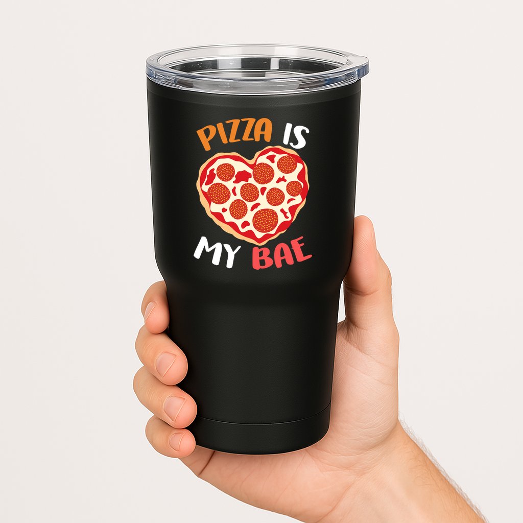 Pizza is My Bae Funny Valentines Day Tumbler