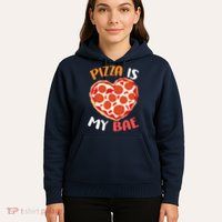 Pizza is My Bae Funny Valentines Day Hoodie