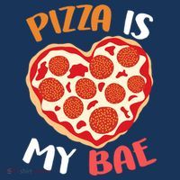 Pizza is My Bae Funny Valentines Day Button