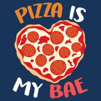 Pizza is My Bae Funny Valentines Day 7-Panel Snapback Hat