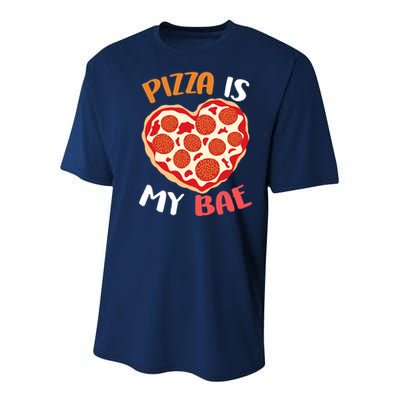 Pizza is My Bae Funny Valentines Day Youth Performance Sprint T-Shirt