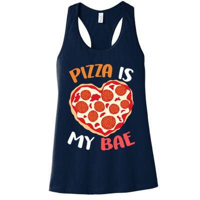 Pizza is My Bae Funny Valentines Day Womens Tank Top