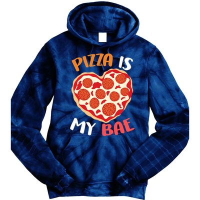 Pizza is My Bae Funny Valentines Day Tie Dye Hoodie