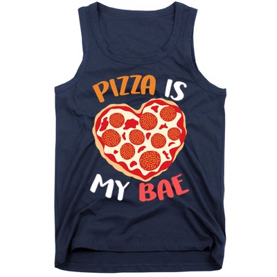 Pizza is My Bae Funny Valentines Day Tank Top