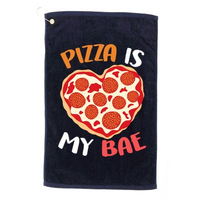 Pizza is My Bae Funny Valentines Day Golf Towel