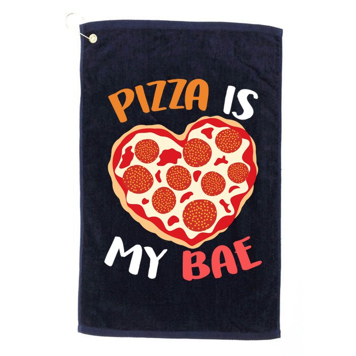 Pizza is My Bae Funny Valentines Day Golf Towel