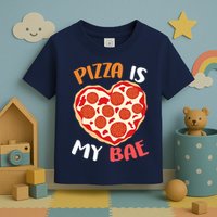 Pizza is My Bae Funny Valentines Day Toddler T-Shirt