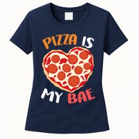 Pizza is My Bae Funny Valentines Day Womens T-Shirt