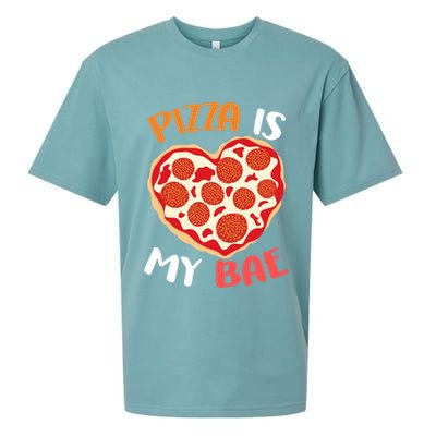 Pizza is My Bae Funny Valentines Day Sueded Cloud Jersey T-Shirt