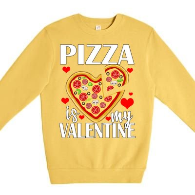 Pizza Is My Valentine Premium Crewneck Sweatshirt