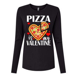 Pizza Is My Valentine Womens Cotton Relaxed Long Sleeve T-Shirt