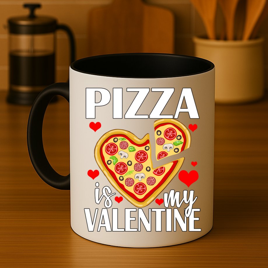 Pizza Is My Valentine Mug