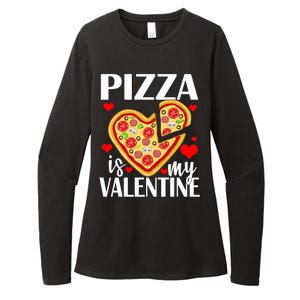 Pizza Is My Valentine Womens CVC Long Sleeve Shirt