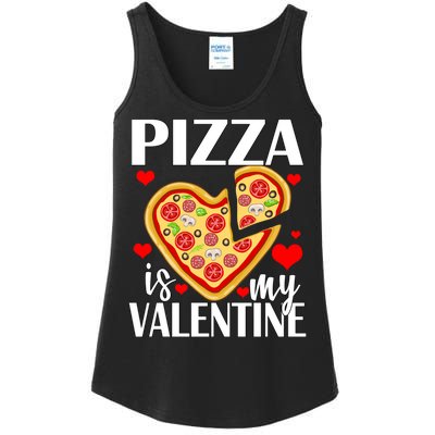 Pizza Is My Valentine Ladies Essential Tank