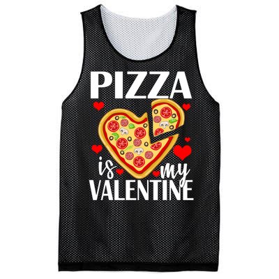 Pizza Is My Valentine Mesh Reversible Basketball Jersey Tank