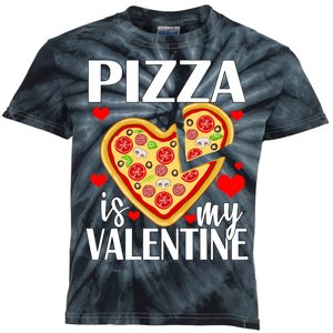 Pizza Is My Valentine Kids Tie-Dye T-Shirt