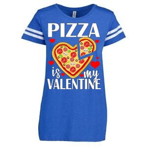 Pizza Is My Valentine Enza Ladies Jersey Football T-Shirt