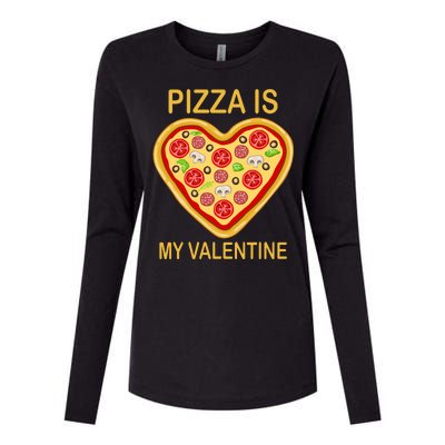 Pizza Is My Valentine Funny Pizza Lover Womens Cotton Relaxed Long Sleeve T-Shirt