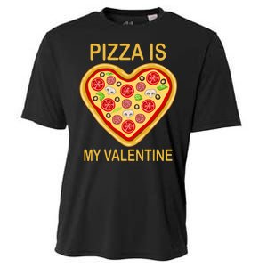 Pizza Is My Valentine Funny Pizza Lover Cooling Performance Crew T-Shirt