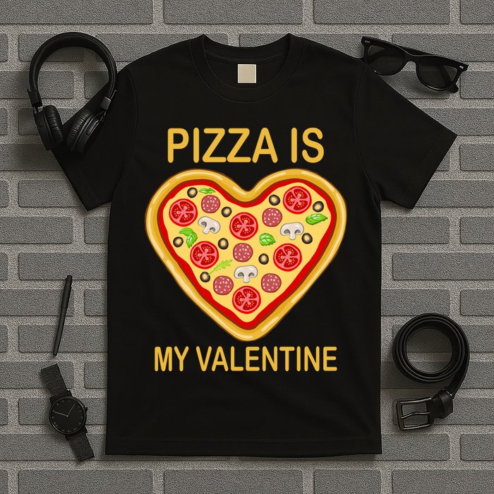 Pizza Is My Valentine Funny Pizza Lover T-Shirt