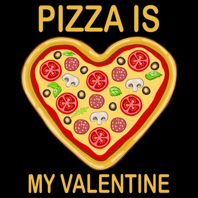 Pizza Is My Valentine Funny Pizza Lover T-Shirt