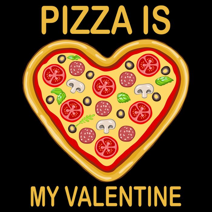 Pizza Is My Valentine Funny Pizza Lover T-Shirt