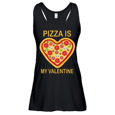 Pizza Is My Valentine Funny Pizza Lover Ladies Essential Flowy Tank