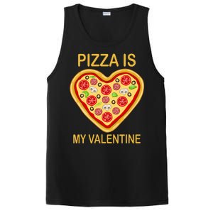 Pizza Is My Valentine Funny Pizza Lover PosiCharge Competitor Tank