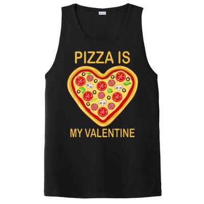 Pizza Is My Valentine Funny Pizza Lover PosiCharge Competitor Tank