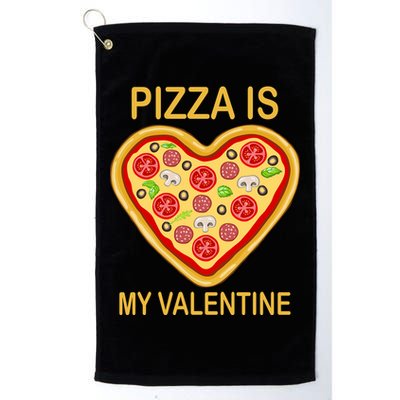 Pizza Is My Valentine Funny Pizza Lover Golf Towel