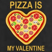 Pizza Is My Valentine Funny Pizza Lover Golf Towel