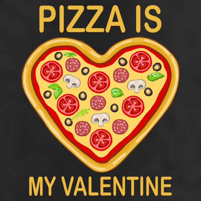 Pizza Is My Valentine Funny Pizza Lover Golf Towel