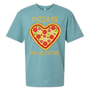 Pizza Is My Valentine Funny Pizza Lover Sueded Cloud Jersey T-Shirt