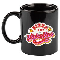 Pizza Is My Valentine Funny Valentine's Day Love 11oz C Handle Ceramic Mug