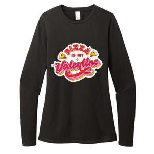 Pizza Is My Valentine Funny Valentine's Day Love Womens CVC Long Sleeve Shirt