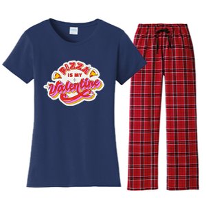 Pizza Is My Valentine Funny Valentine's Day Love Women's Flannel Pajama Set