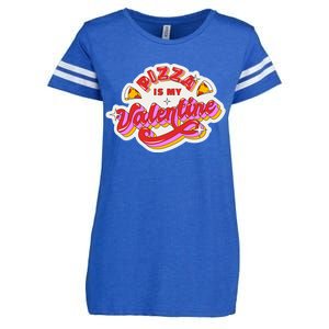 Pizza Is My Valentine Funny Valentine's Day Love Enza Ladies Jersey Football T-Shirt