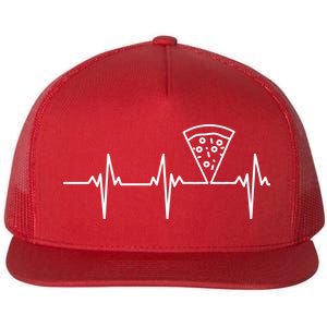 Pizza Lifeline Flat Bill Trucker Hat