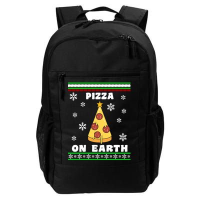 Pizza On Earth Ugly Christmas Backpack
