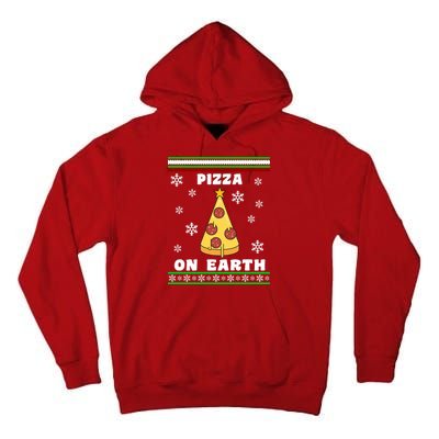 Pizza On Earth Ugly Christmas Tall Hoodie