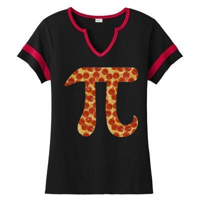 Pizza Pi 3.14 Ladies Halftime Notch Neck Tee