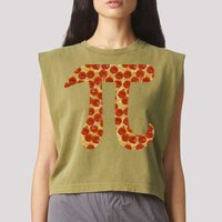 Pizza Pi 3.14 Garment-Dyed Women's Muscle Tee