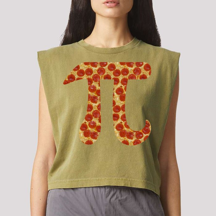 Pizza Pi 3.14 Garment-Dyed Women's Muscle Tee
