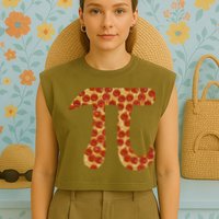 Pizza Pi 3.14 Garment-Dyed Women's Muscle Tee