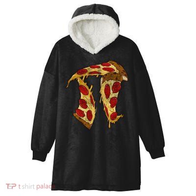 Pizza Pi Day Hooded Wearable Blanket