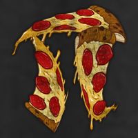Pizza Pi Day Microfiber Hand Towel