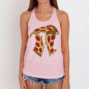 Pizza Pi Day Women's Knotted Racerback Tank