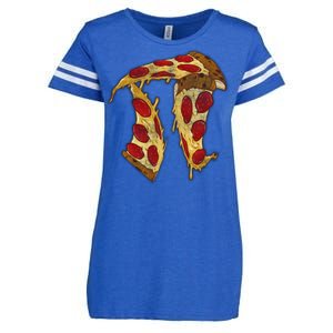 Pizza Pi Day Enza Ladies Jersey Football T-Shirt