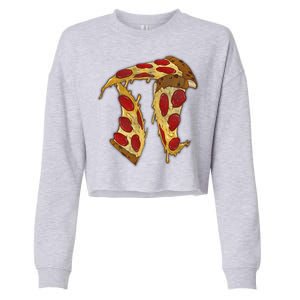 Pizza Pi Day Cropped Pullover Crew