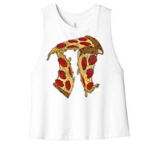 Pizza Pi Day Women's Racerback Cropped Tank